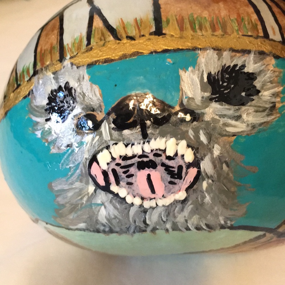Hand painted Gourd - Picture 4 of 9